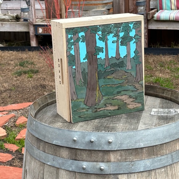 Wine box custom painted by Napa Artist 1/1